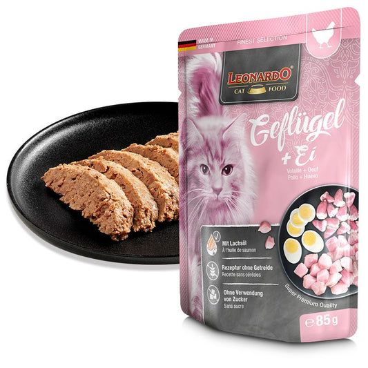 Leonardo Cat Food - Pollo con huevo