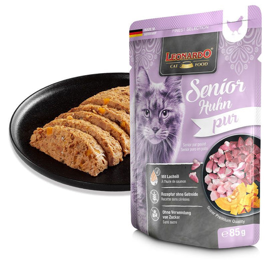 Leonardo Cat Food -  Puree de Pollo (Senior)
