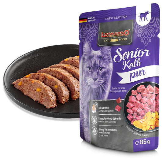 Leonardo Cat Food -  Puree de Ternera (Senior)
