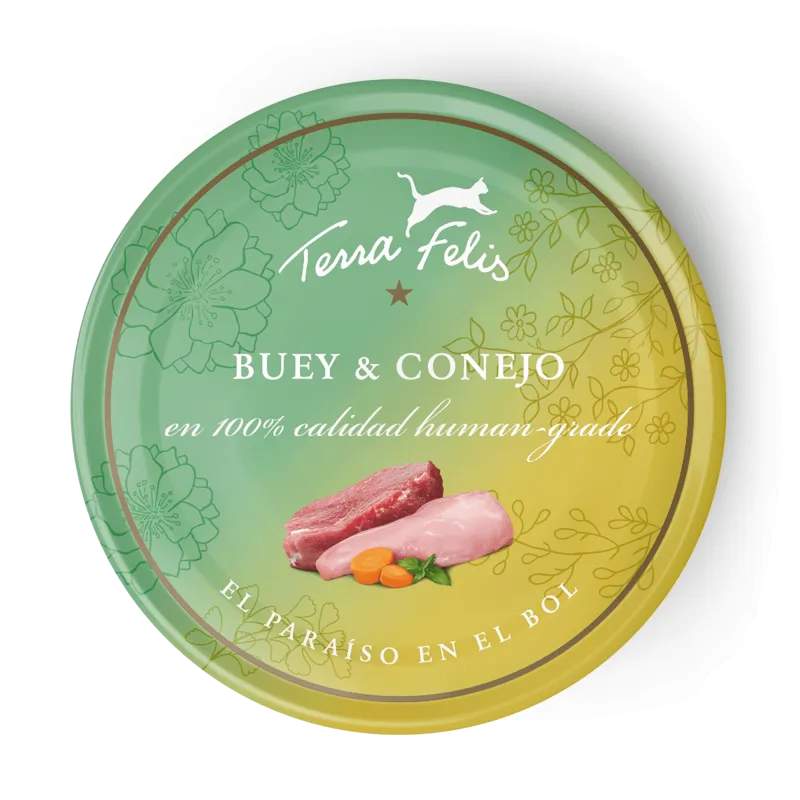 Terra Felis - Buey & Conejo 80g