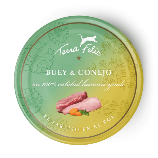 Terra Felis - Buey & Conejo 80g