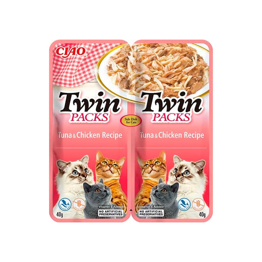 Inaba - Twin Packs de poulet et de thon en bouillon