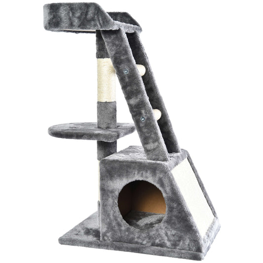 Premier CAT - Arbre à chat noir et blanc (80 cm)