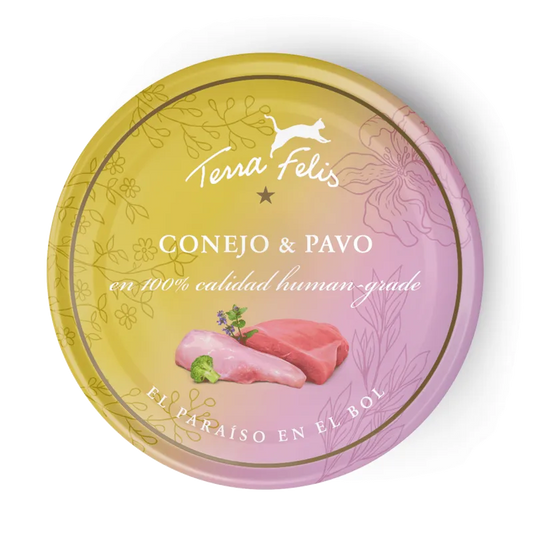 Terra Felis - Conejo & Pavo 80g