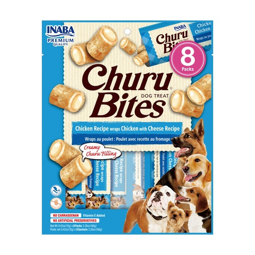 Inaba - Churu Bites Pollo con queso 8x12 gr