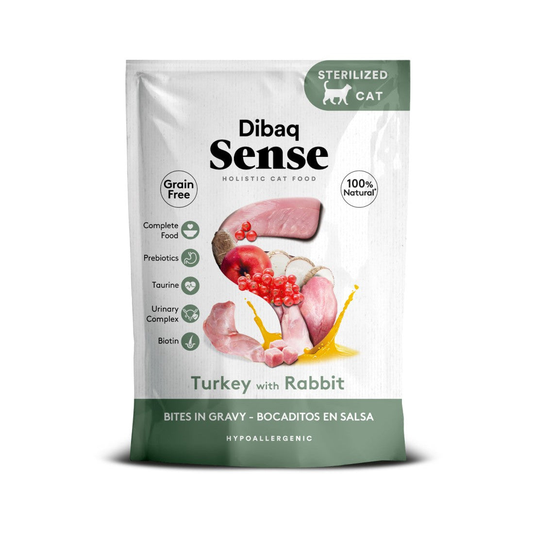 Dibaq Sense Bouchées en sauce – Dinde et Lapin 100g