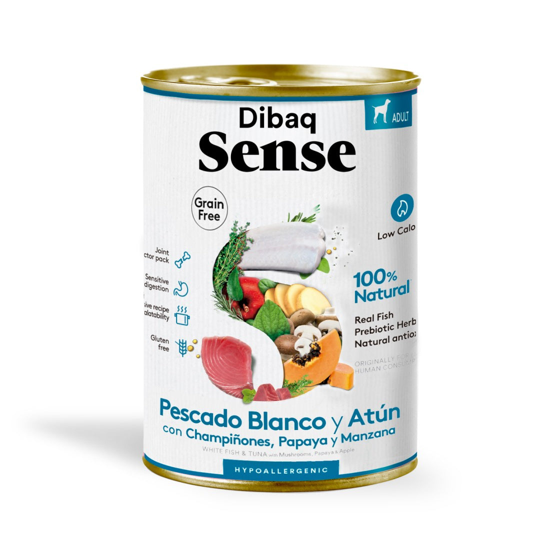 Dibaq Sense - Pescado Blanco y Atún 380g