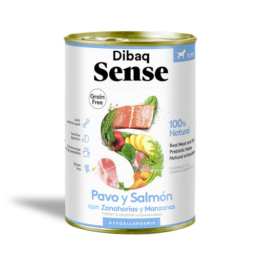 Dibaq Sense - Saumon et Dinde (Chiots) 380g