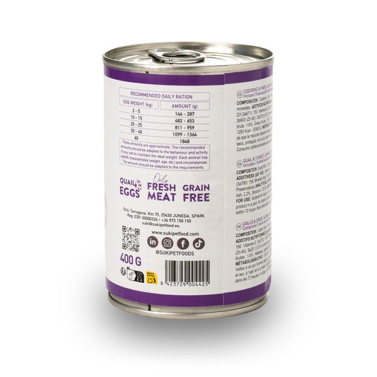 SUKI - Codorniz y Pavo con Huevos de Codorniz 400g