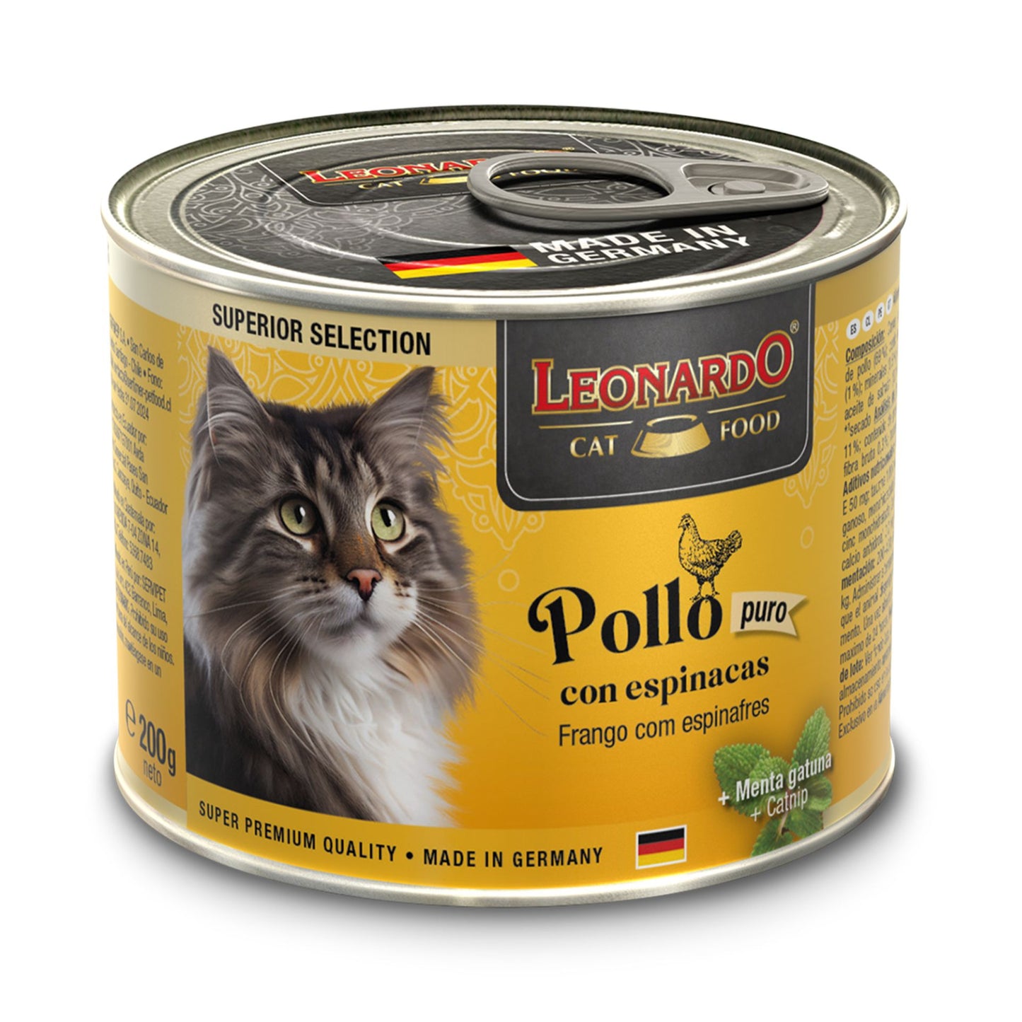 Leonardo - Poulet aux épinards 200g