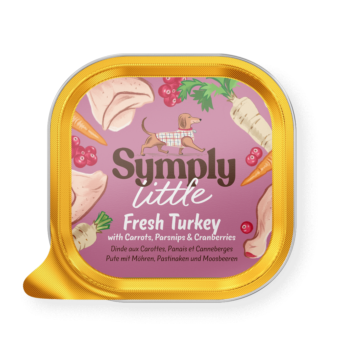 Symply Little - Pâtée dinde fraîche pour petits chiens 100g