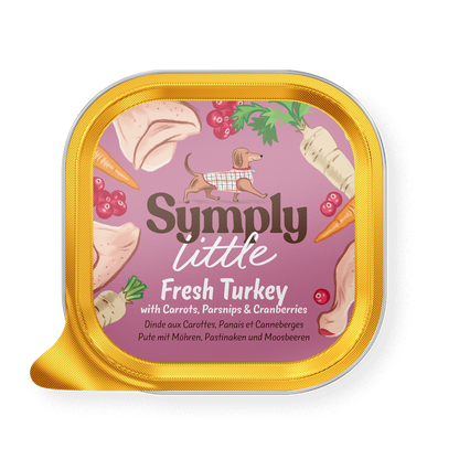 Symply Little - Pâtée dinde fraîche pour petits chiens 100g