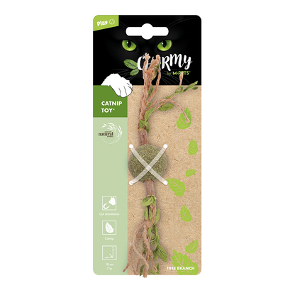 M-PETS - Charmy Tree Branch con Catnip