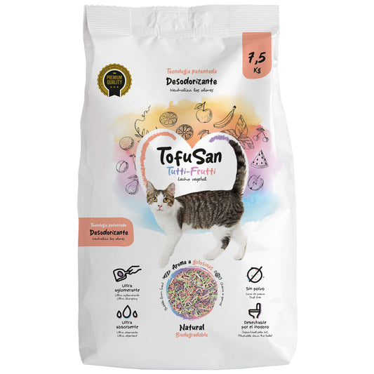 TofuSan Tutti-Frutti – Arena de Tofu para gatos 21L