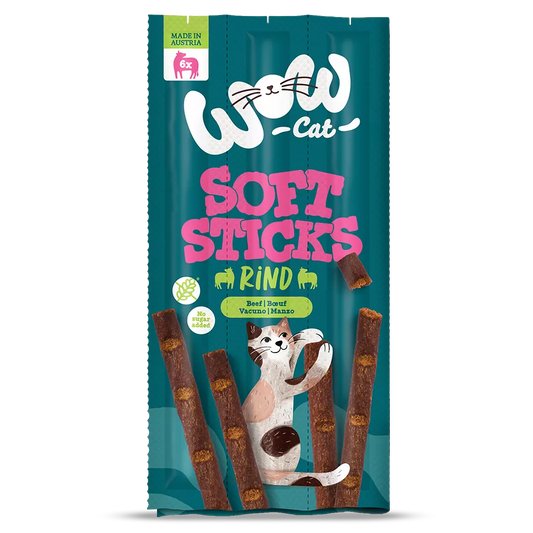 WOW Cat - Soft Sticks con Ternera